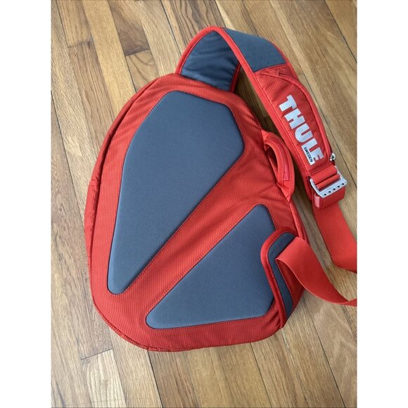 Thule Sweden Orange Backpack Sling Padded Vintage - Picture 4 of 8